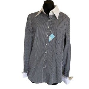 Hawes & Curtis Executive Jermyn Street Business-Wear Button Front Blouse